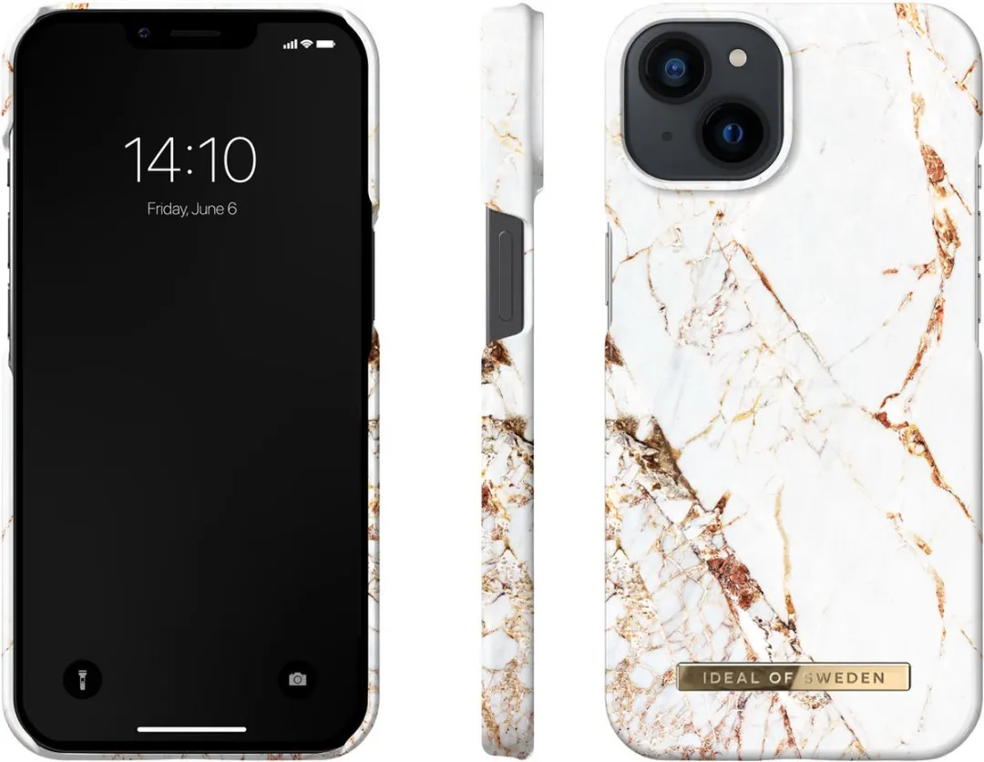 iDeal of Sweden iPhone 14 Hoesje - Carrara Gold - afbeelding 3 van 5