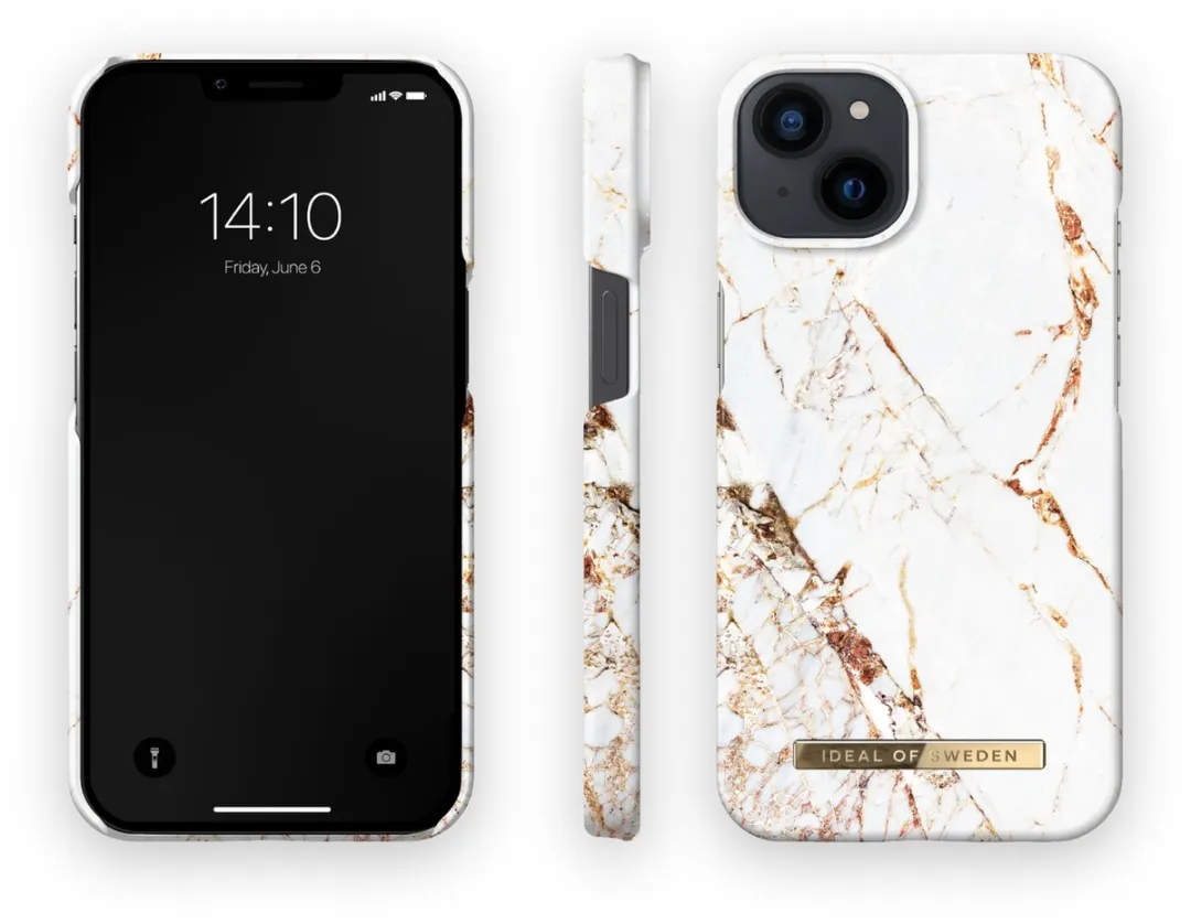 iDeal of Sweden iPhone 14 Hoesje - Carrara Gold - afbeelding 2 van 5