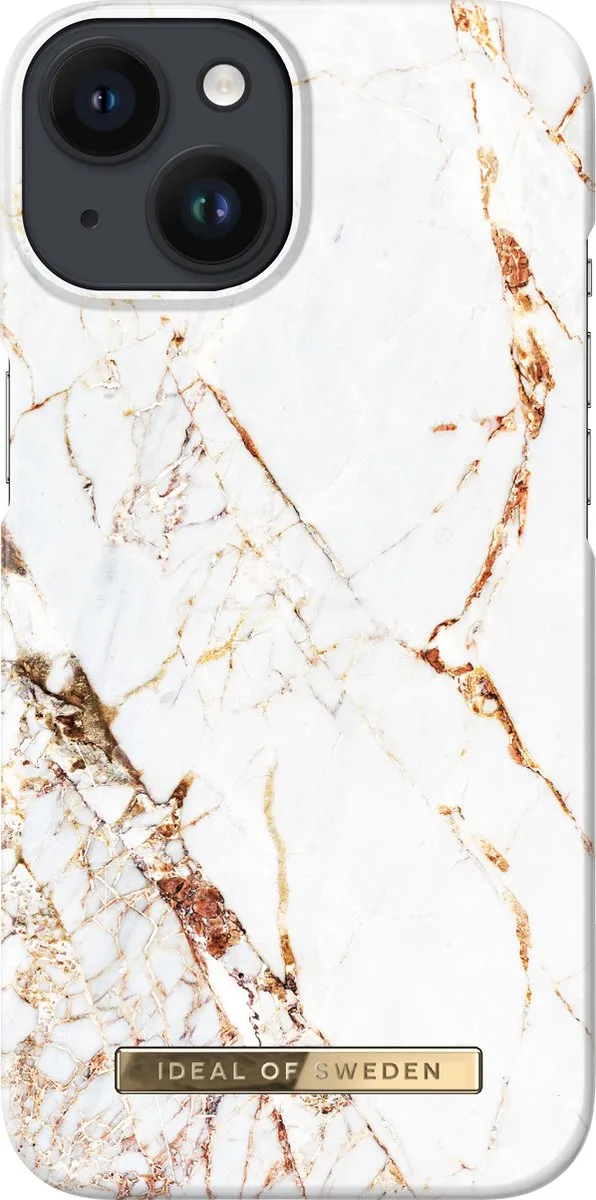 iDeal of Sweden iPhone 14 Hoesje - Carrara Gold - afbeelding 5 van 5