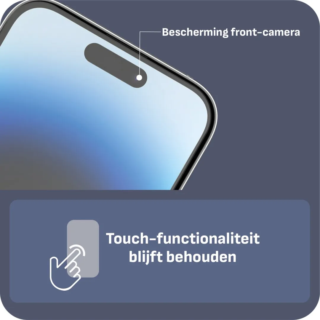 Just in Case Cazy iPhone 14 Pro Schermbeschermer - 2 Stuks - afbeelding 6 van 6