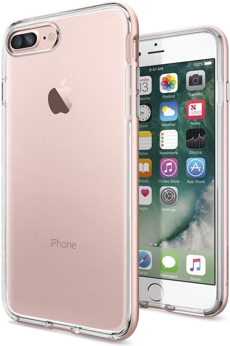 Spigen Neo Hybrid Crystal iPhone 7/8 Plus Hoes - Roze Goud - afbeelding 2 van 6