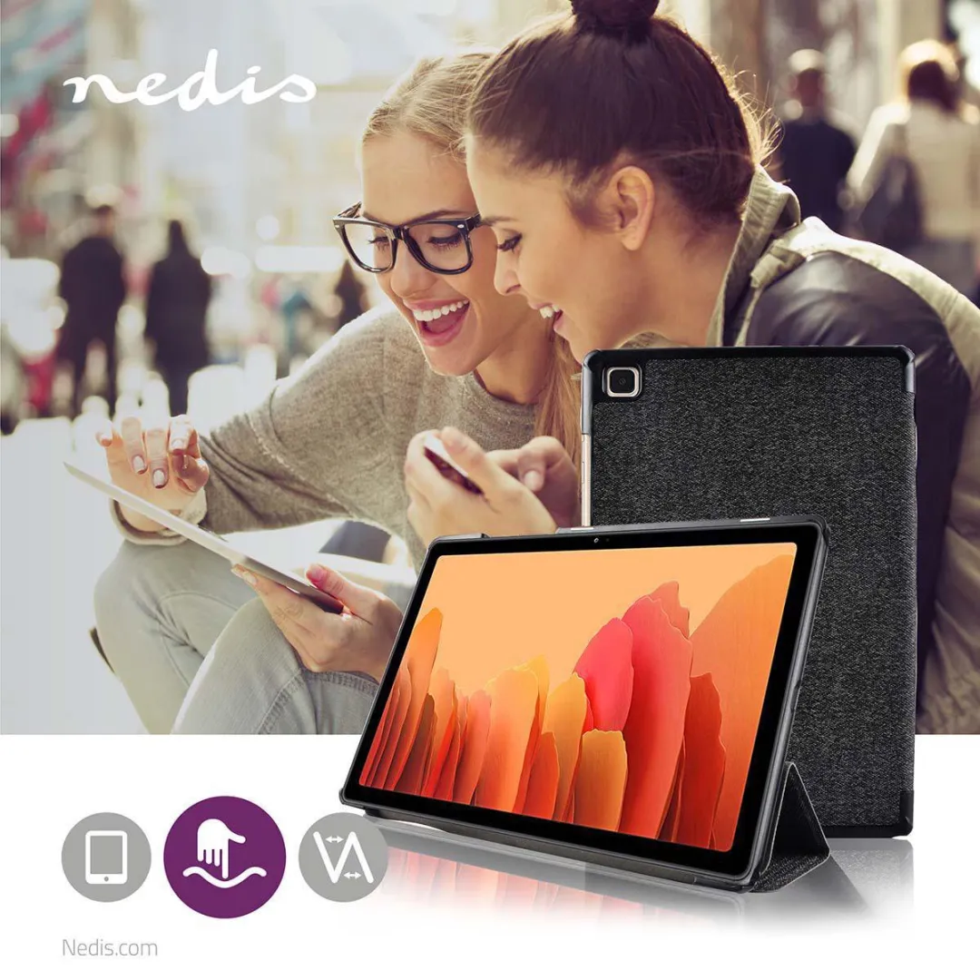 Nedis TCVR10006GY Folio Hoes Samsung Galaxy Tab A7 10.4" - Grijs/Zwart