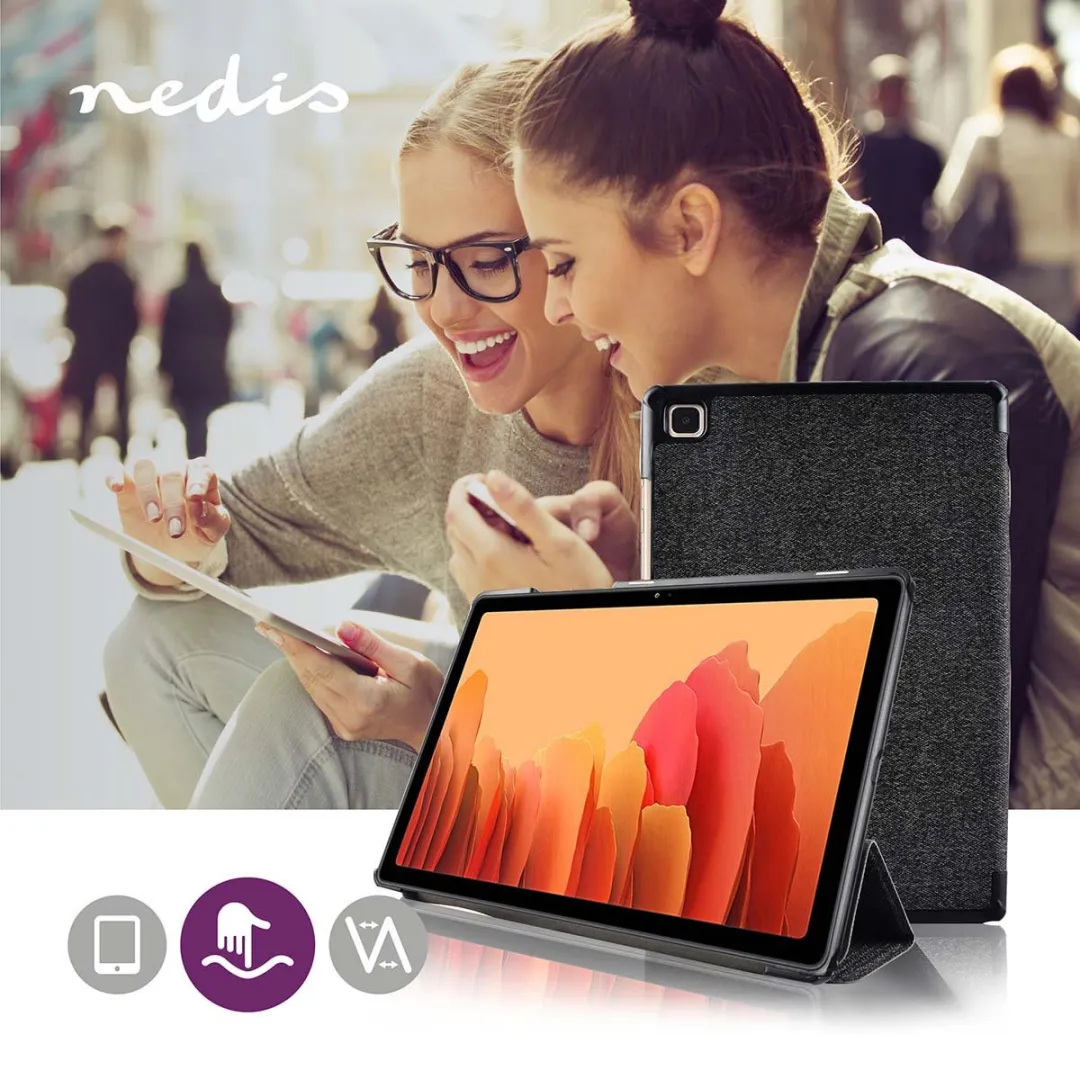 Nedis TCVR10006GY Folio Hoes Samsung Galaxy Tab A7 10.4" - Grijs/Zwart
