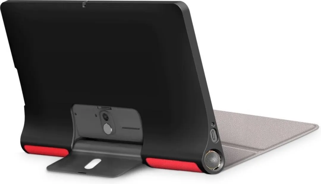 Just in Case Cazy TriFold Hoes Lenovo Yoga Smart Tab 10.1 - Rood - afbeelding 6 van 6