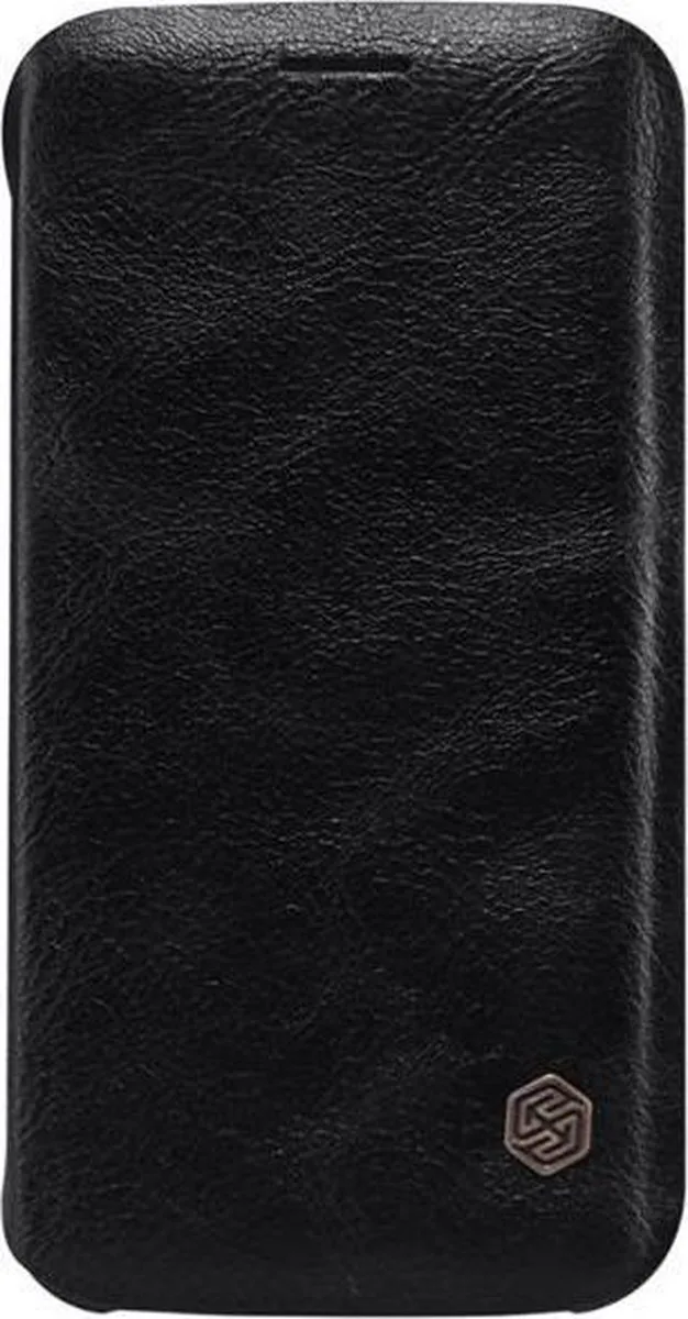 Nillkin Qin Leather Slim Booktype Hoes Samsung Galaxy S6 Edge - Zwart - afbeelding 2 van 6