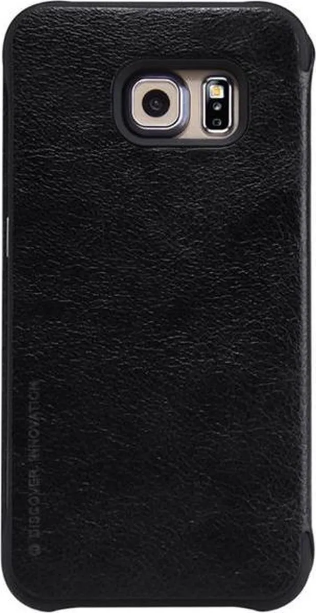 Nillkin Qin Leather Slim Booktype Hoes Samsung Galaxy S6 Edge - Zwart - afbeelding 3 van 6