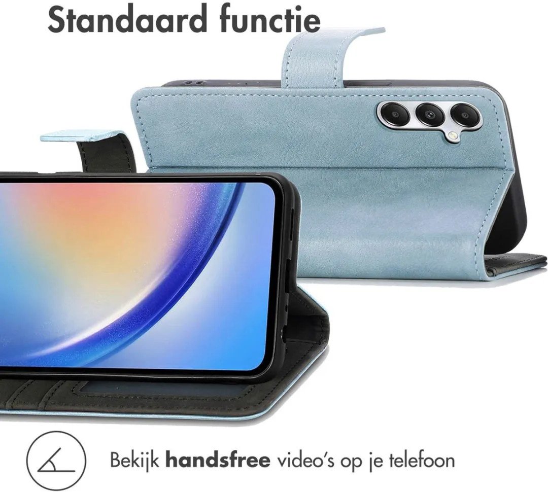 Imoshion Hoesje Samsung Galaxy A35 Lichtblauw - 3 Pasjes
