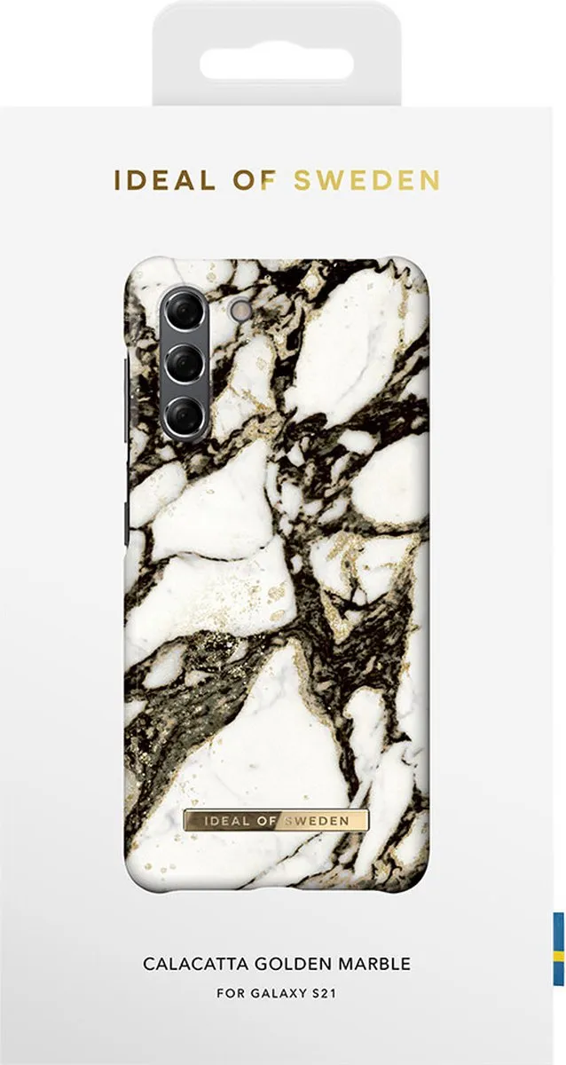 iDeal of Sweden Galaxy S21 Hoesje - Calacatta Golden Marble