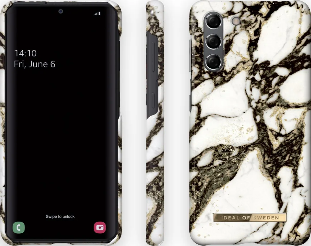 iDeal of Sweden Galaxy S21 Hoesje - Calacatta Golden Marble