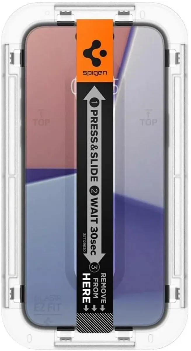 Spigen EZ Fit GLAS.tR AGL06907 Screenprotector - iPhone 15 - Clear