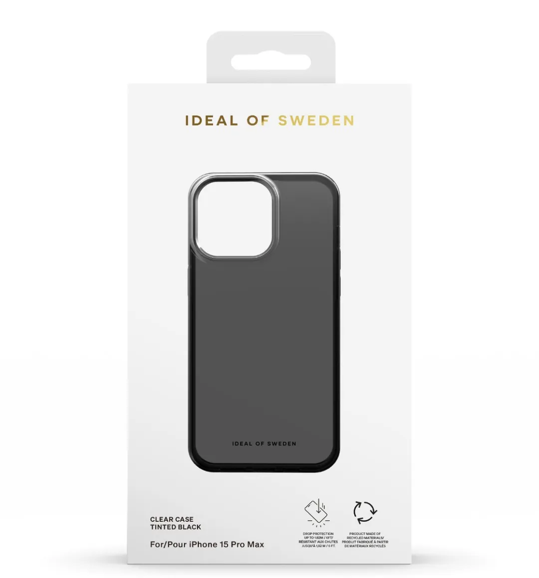 iDeal of Sweden Clear Case iPhone 15 Pro Max - Tinted Black