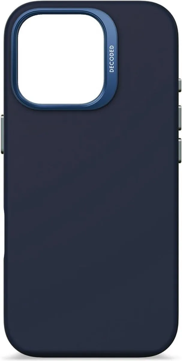 Decoded Siliconen Hoesje iPhone 16 Pro D25IPO16PBCS9BT - Navy Blauw Print
