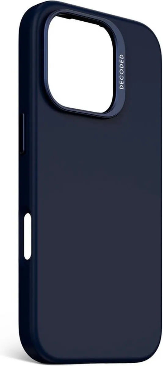 Decoded Siliconen Hoesje iPhone 16 Pro D25IPO16PBCS9BT - Navy Blauw Print