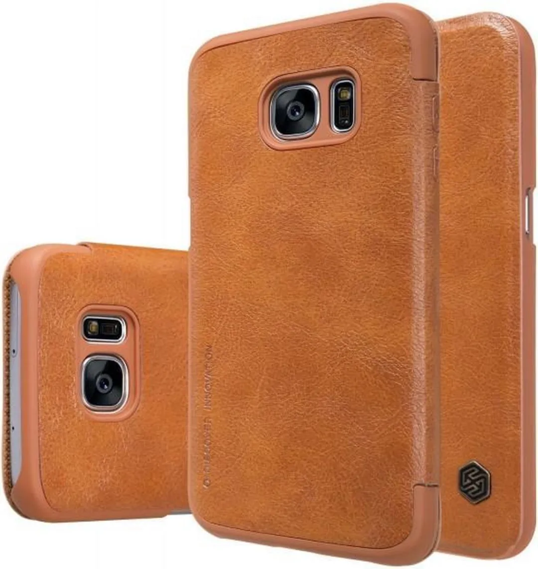 Nillkin Qin Series Hoesje Samsung Galaxy S7 - Bruin