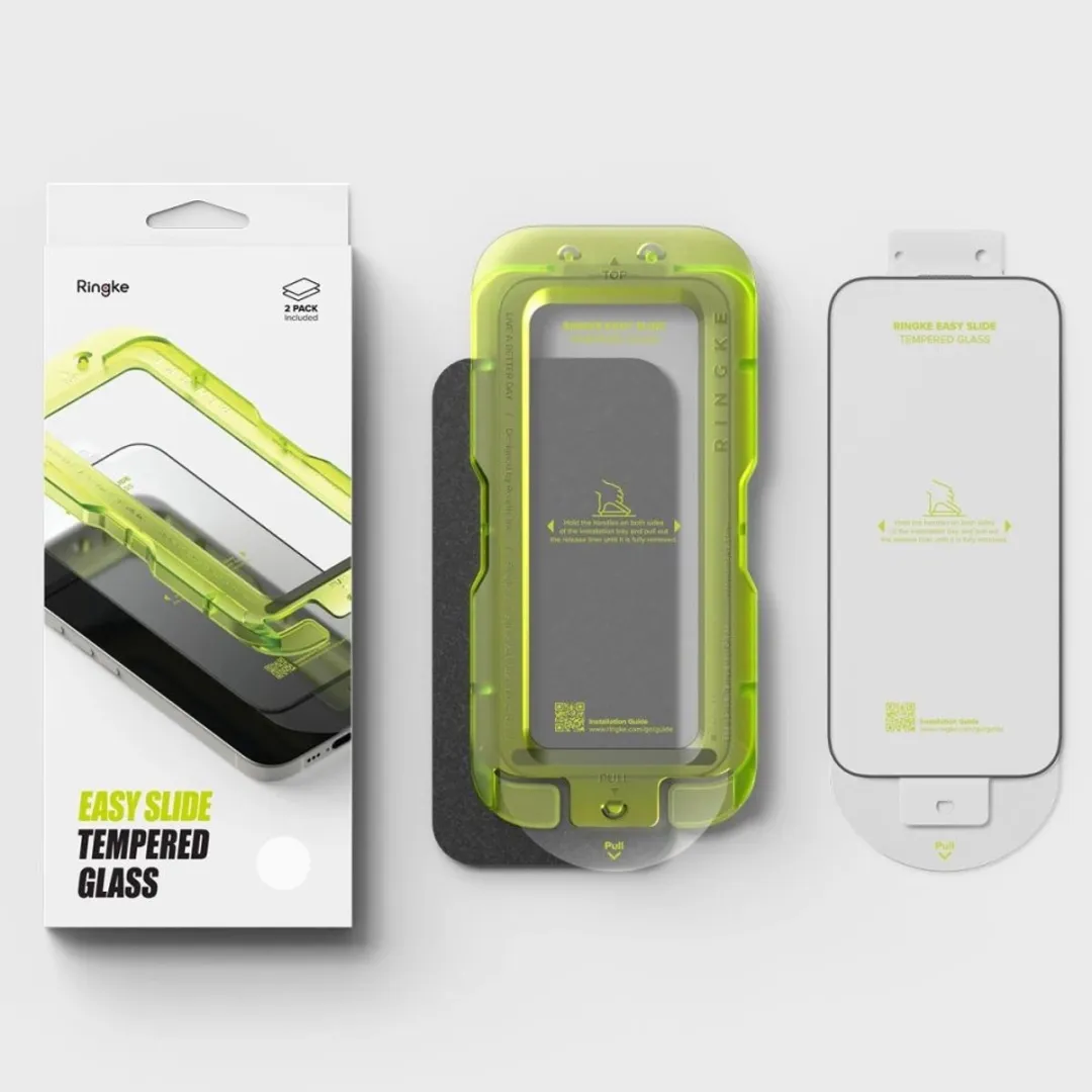 Ringke Easy Slide iPhone 17 Schermbescherming 2-Pack - 9H Hardglas