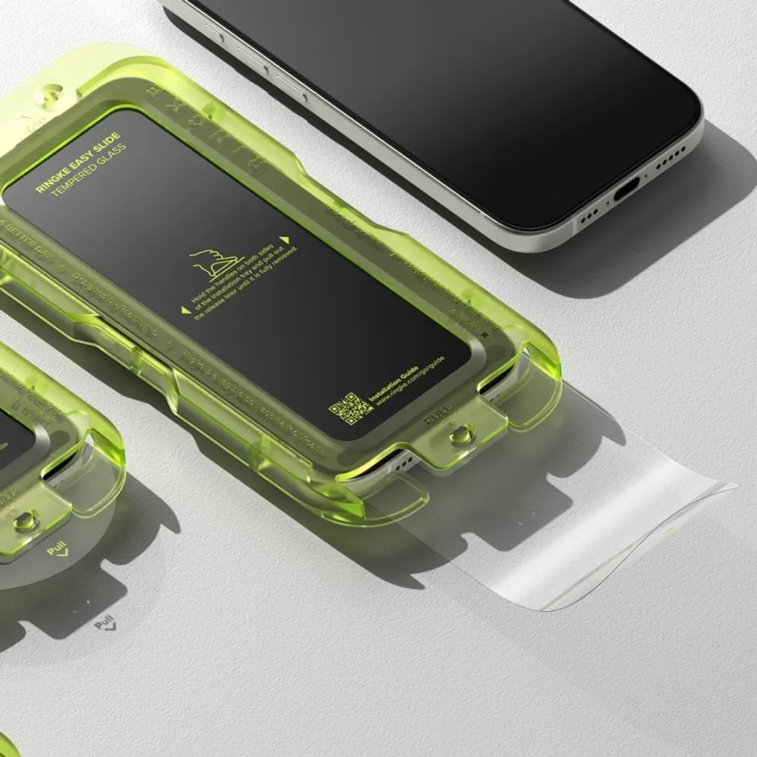 Ringke Easy Slide iPhone 17 Schermbescherming 2-Pack - 9H Hardglas - afbeelding 6 van 6