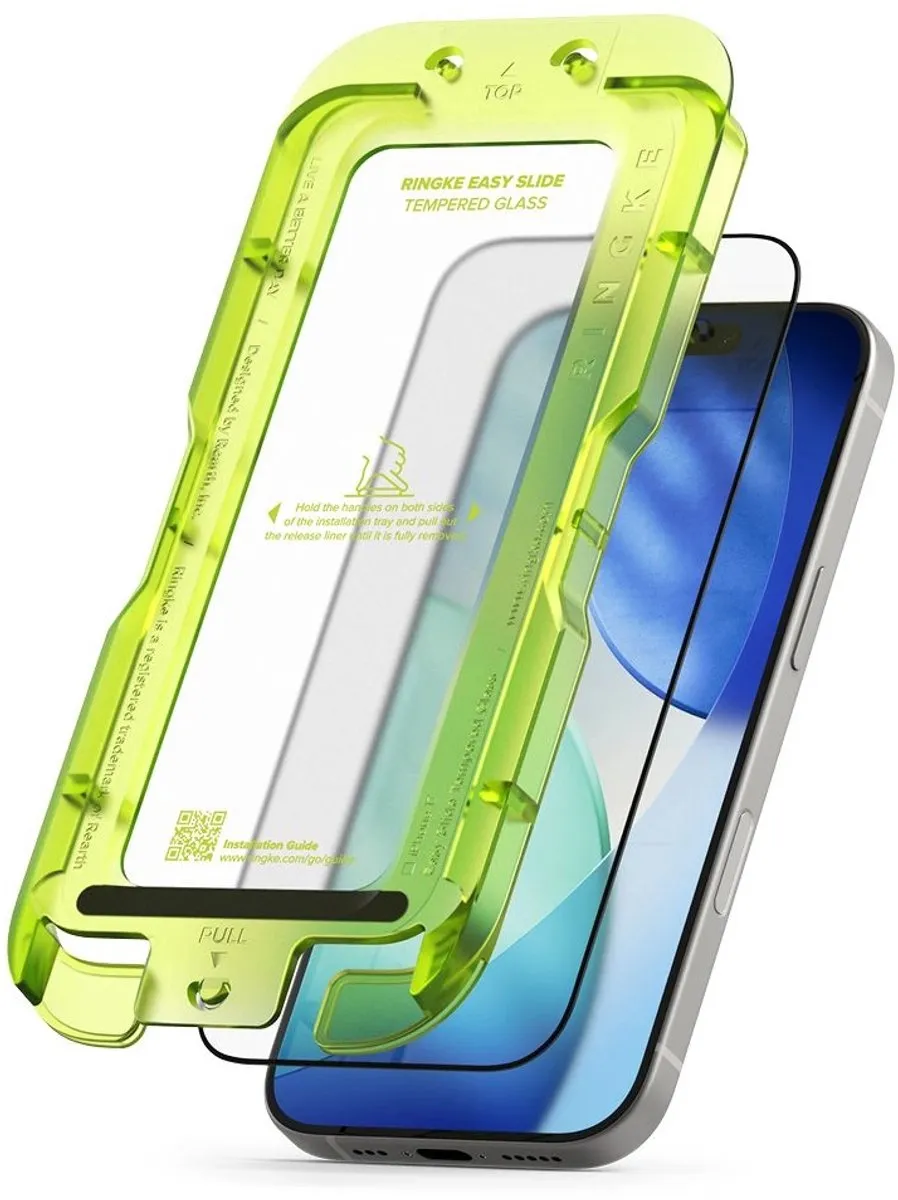 Ringke Easy Slide iPhone 17 Schermbescherming 2-Pack - 9H Hardglas