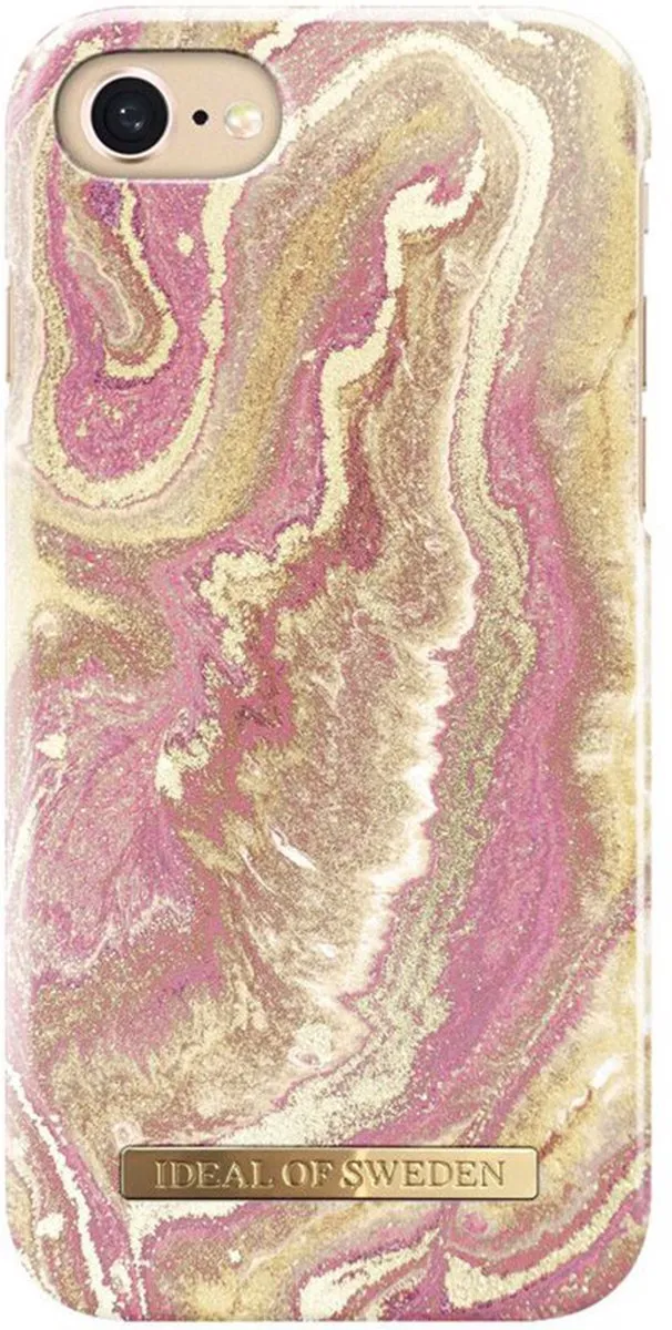 iDeal of Sweden Fashion Case iPhone 8/7/6/6S - Roze Marmer