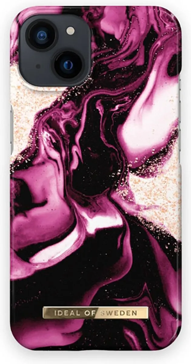 iDeal of Sweden iPhone 13 Pro Backcover - Golden Ruby Marble