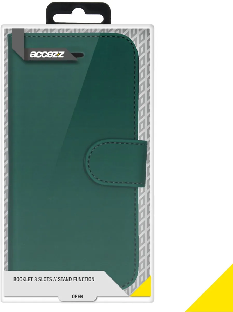 Accezz Hoesje iPhone 12 Pro/12 Wallet Softcase - Groen