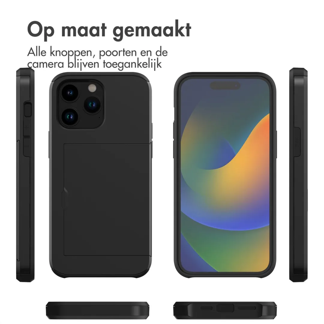 Imoshion Hoesje iPhone 14 Pro - 2 Pasjes - Zwart - afbeelding 6 van 6