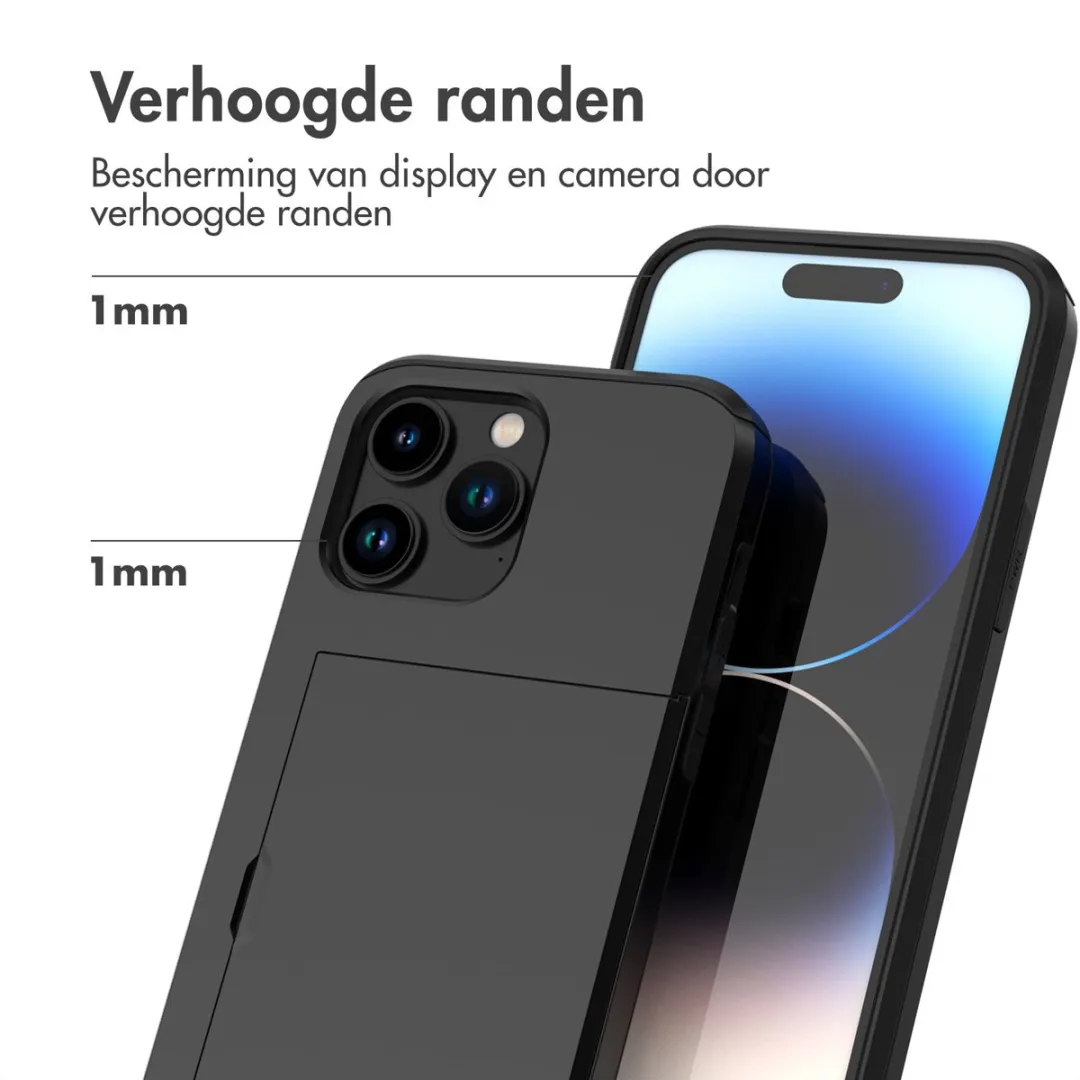 Imoshion Hoesje iPhone 14 Pro - 2 Pasjes - Zwart