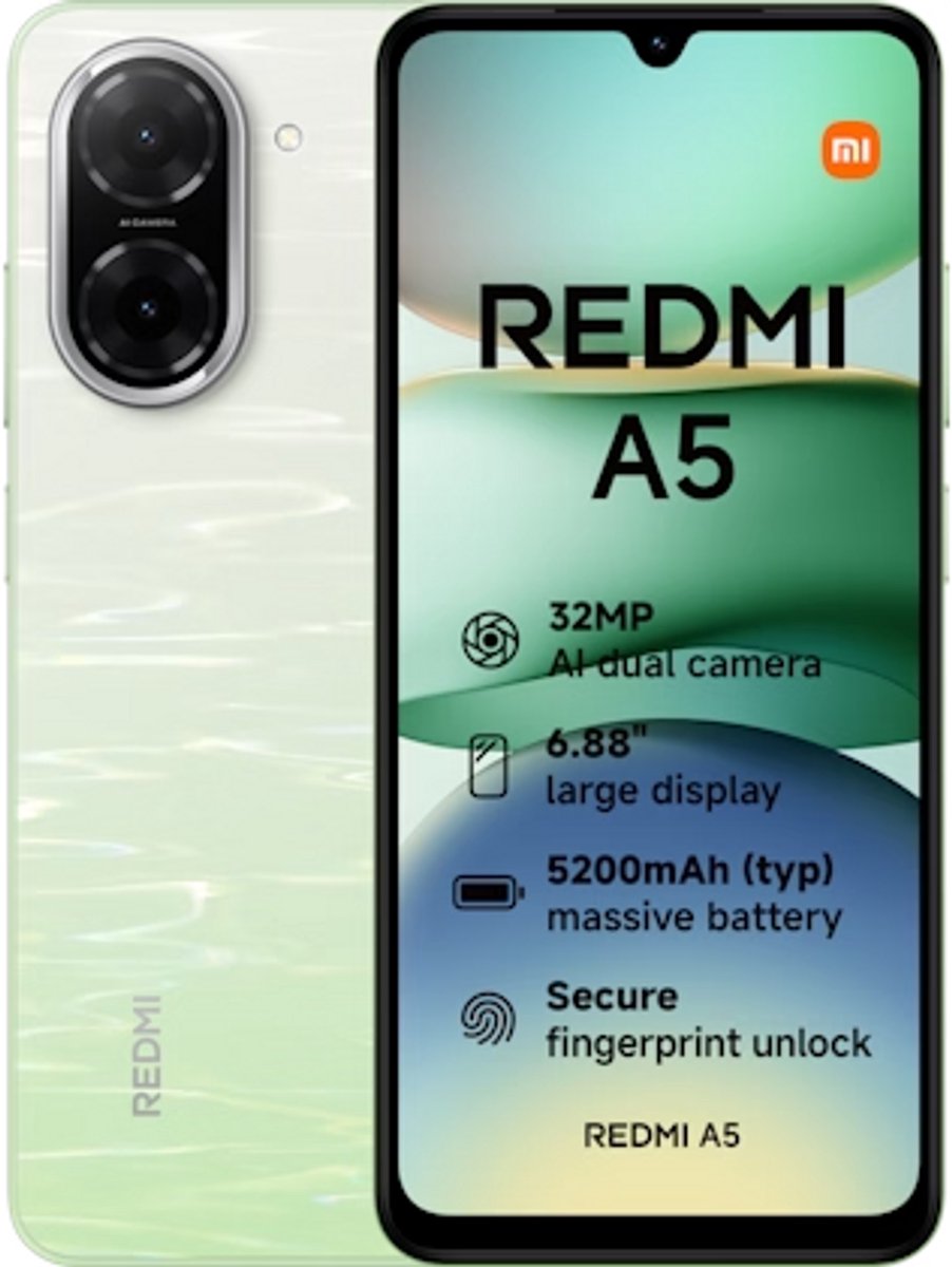 Xiaomi Redmi A5 4G 4GB/128GB Groen (Lake Green) Dual SIM