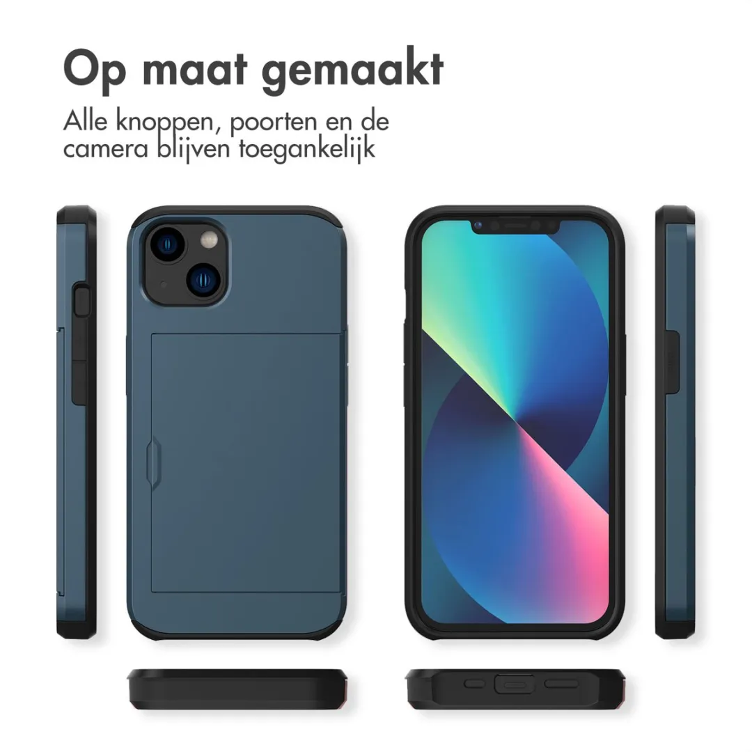 Imoshion Hoesje iPhone 13 - Donkerblauw - 2 Pasjes - afbeelding 6 van 6
