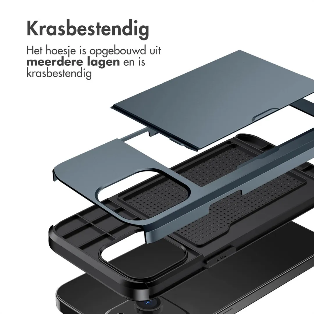 Imoshion Hoesje iPhone 13 - Donkerblauw - 2 Pasjes