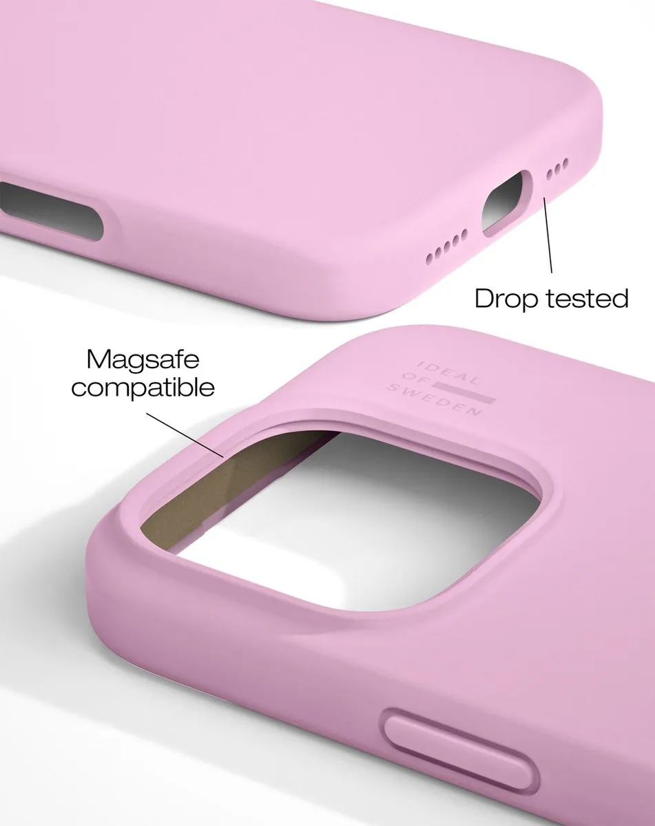 iDeal of Sweden iPhone 16 Pro Silicone Case MagSafe Bubblegum Pink - 12 Pasjes - afbeelding 3 van 5