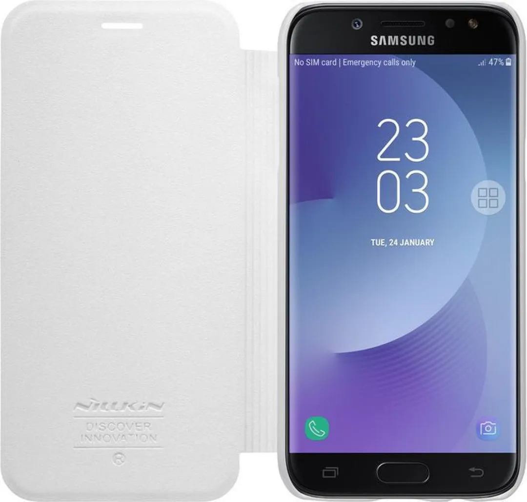 Nillkin New Sparkle BookCase Samsung Galaxy J7 (2017) - Wit - afbeelding 5 van 6