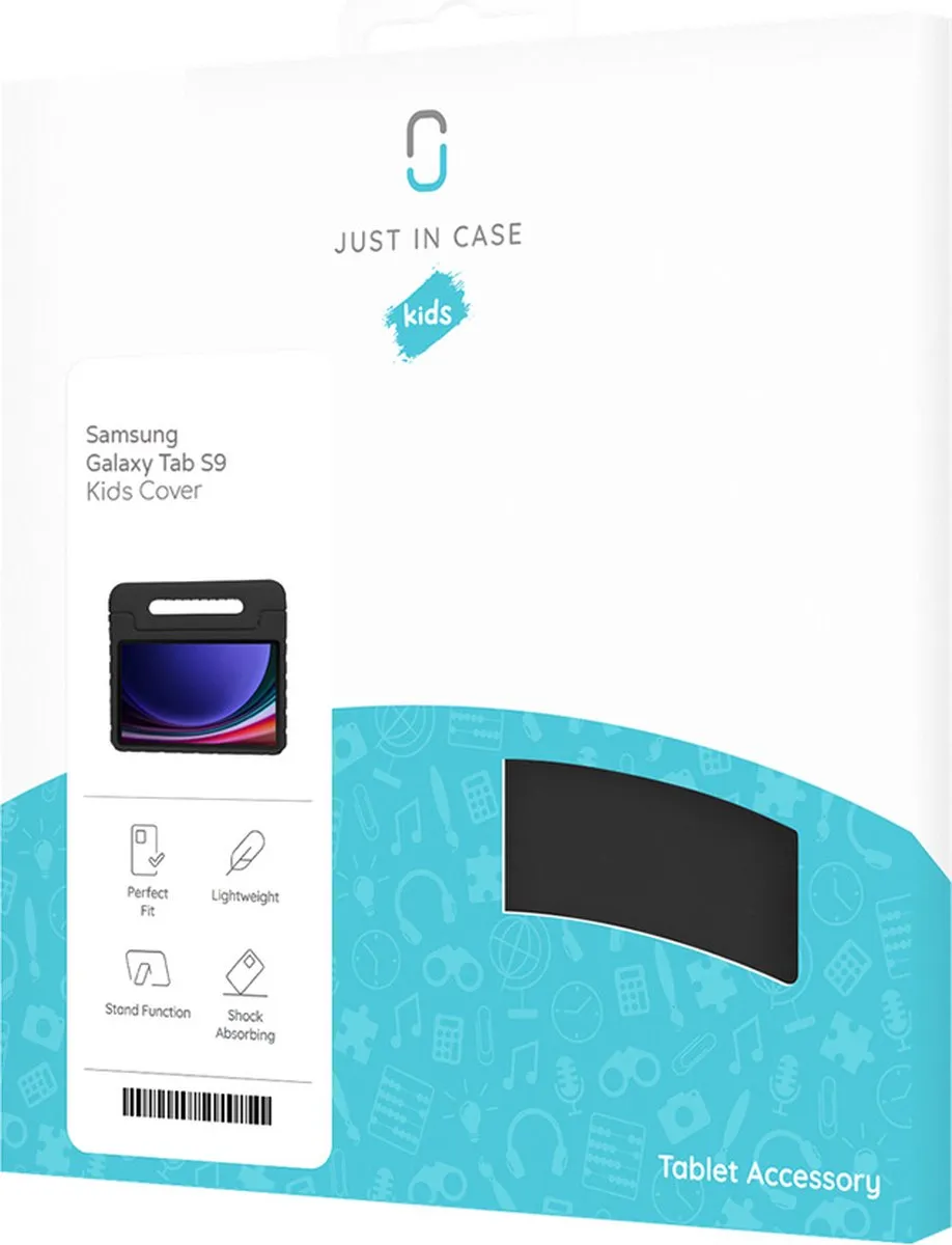 Just in Case Cazy Tablethoes Samsung Galaxy Tab S9/S10 FE - 11 Inch - Zwart