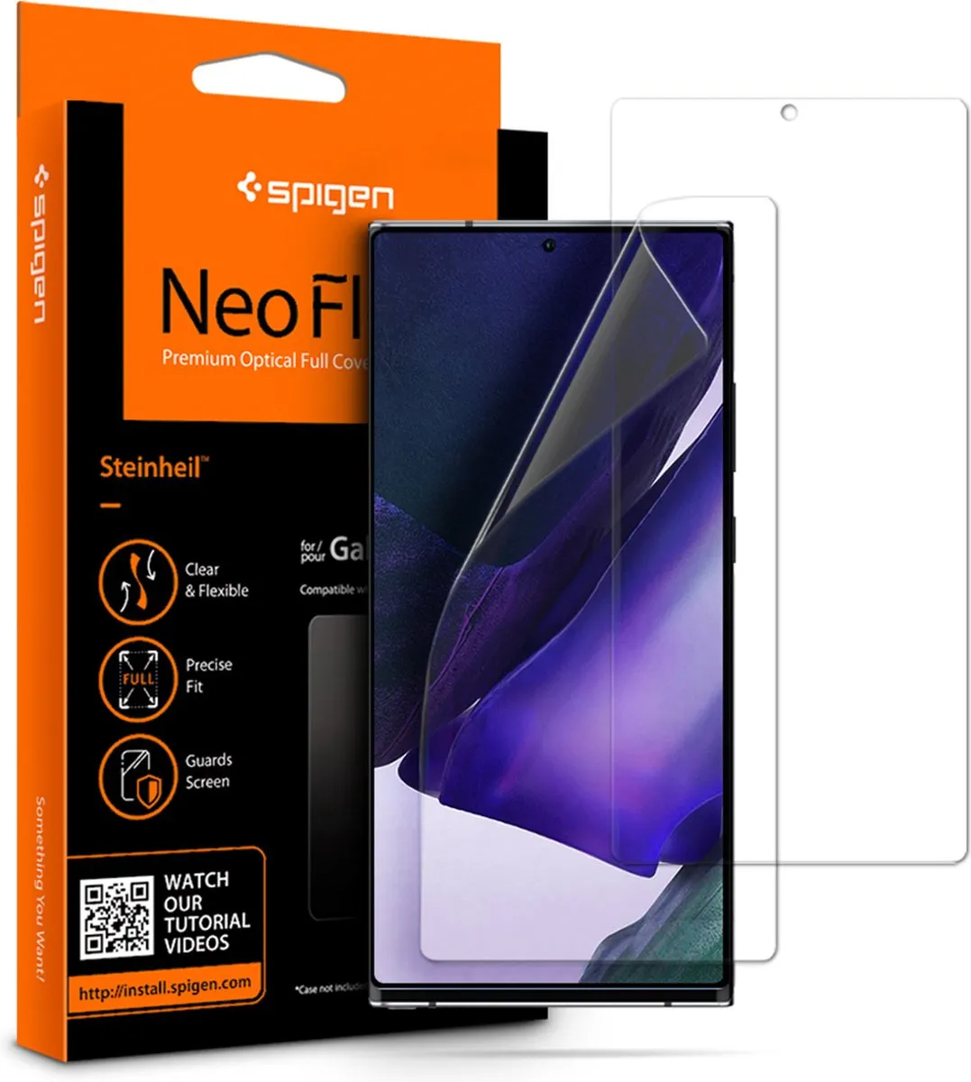 Spigen Neo Flex HD Screenprotector Samsung Galaxy Note 20 Ultra