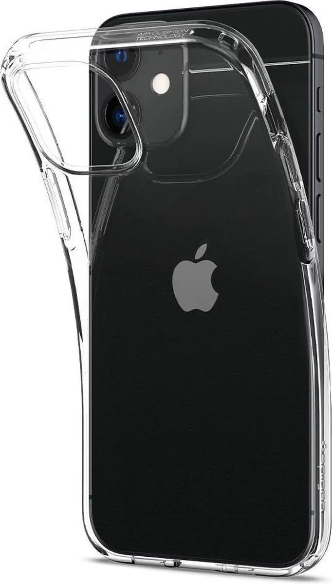 Spigen Crystal Flex iPhone 12 Mini Hoesje - Transparant - afbeelding 4 van 6