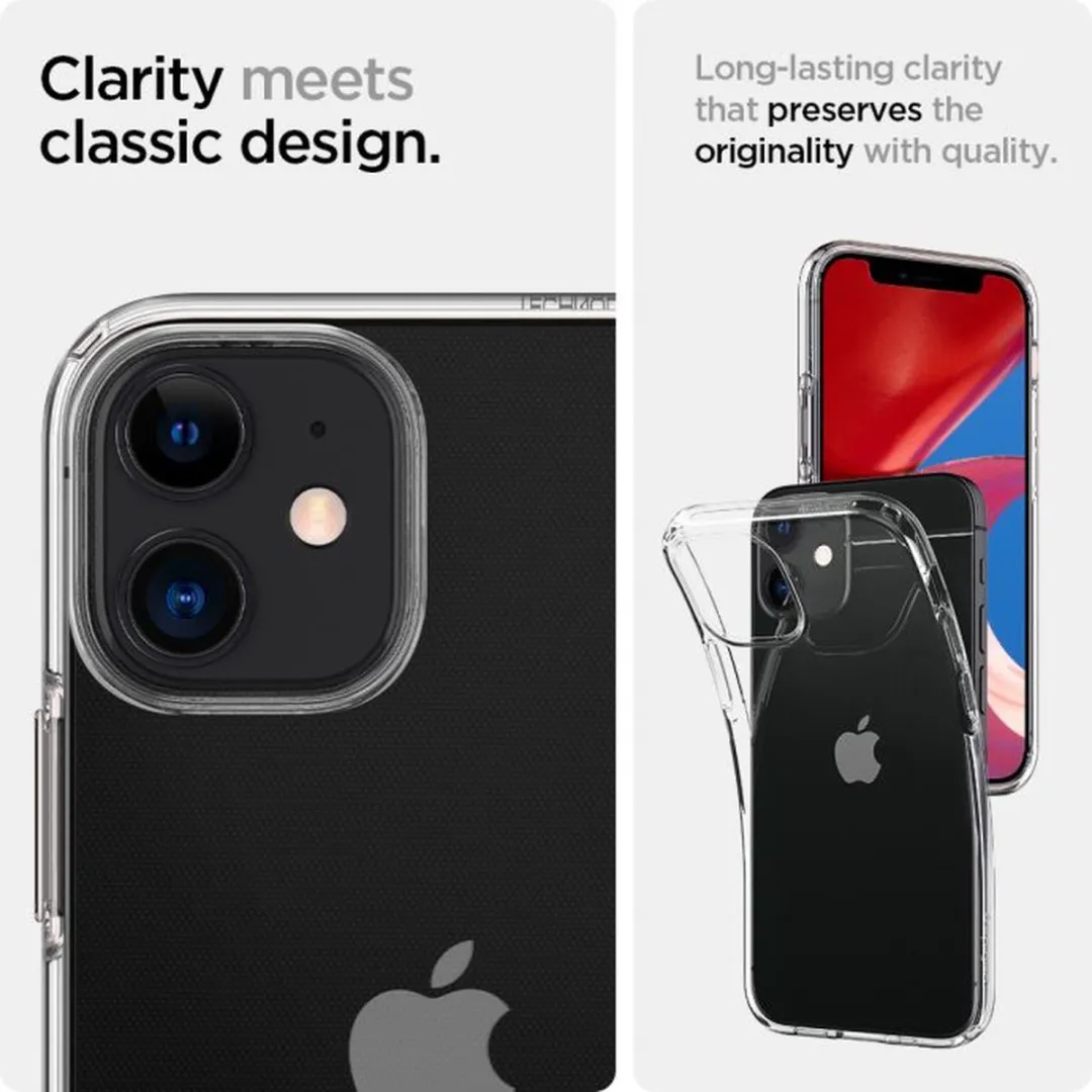 Spigen Crystal Flex iPhone 12 Mini Hoesje - Transparant - afbeelding 5 van 6