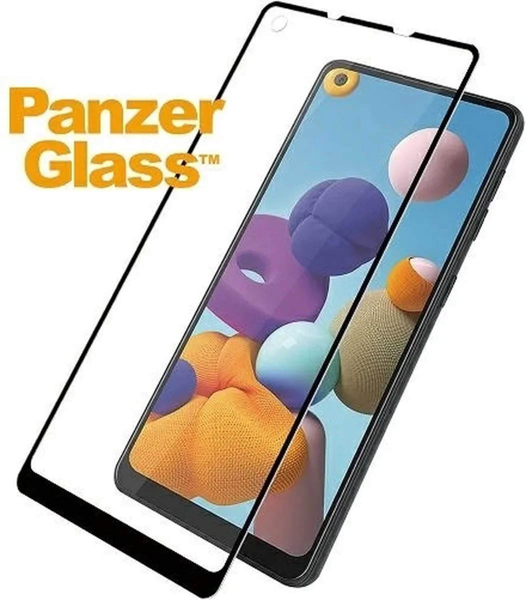 PanzerGlass PZ-7218 Screenprotector - Samsung Galaxy A21 - Zwart - afbeelding 2 van 6