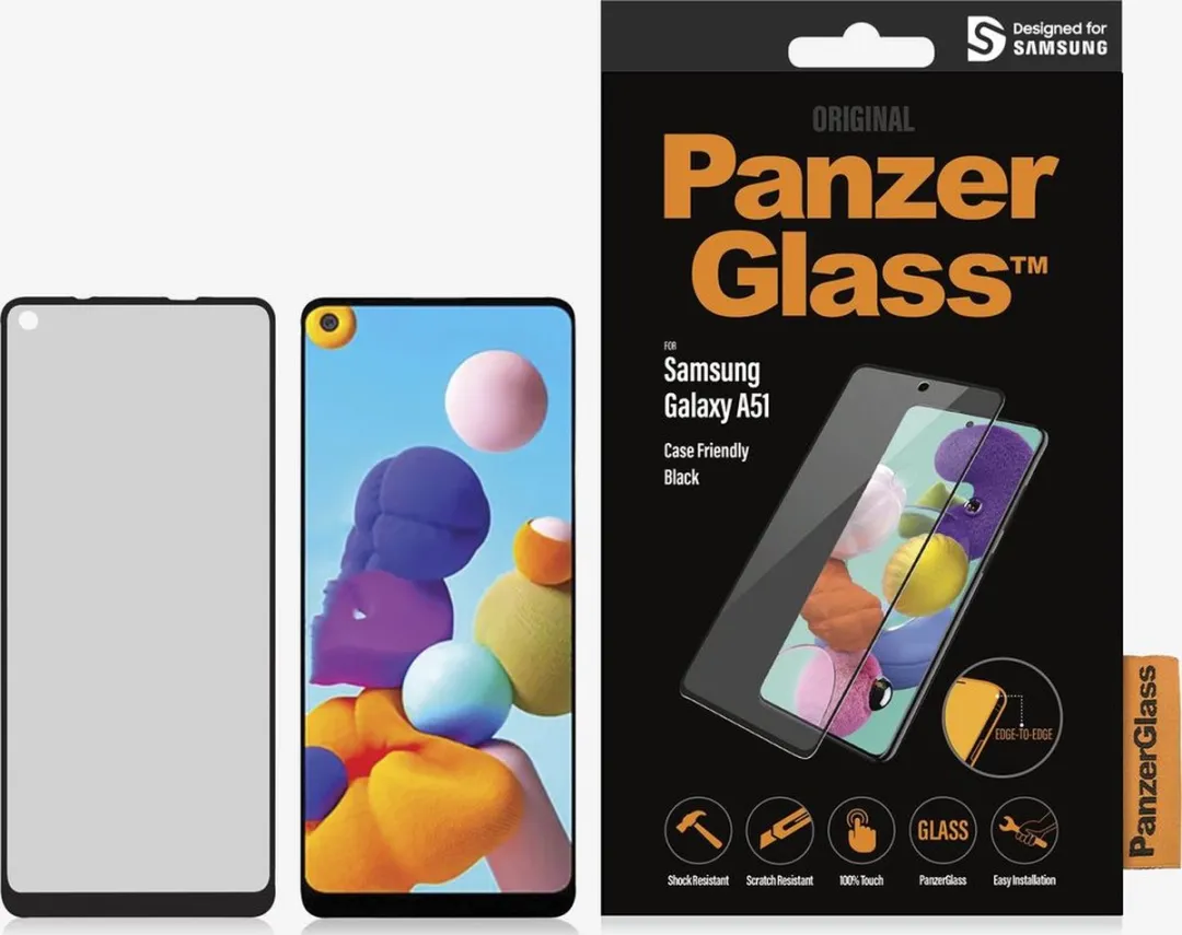 PanzerGlass PZ-7218 Screenprotector - Samsung Galaxy A21 - Zwart - afbeelding 6 van 6
