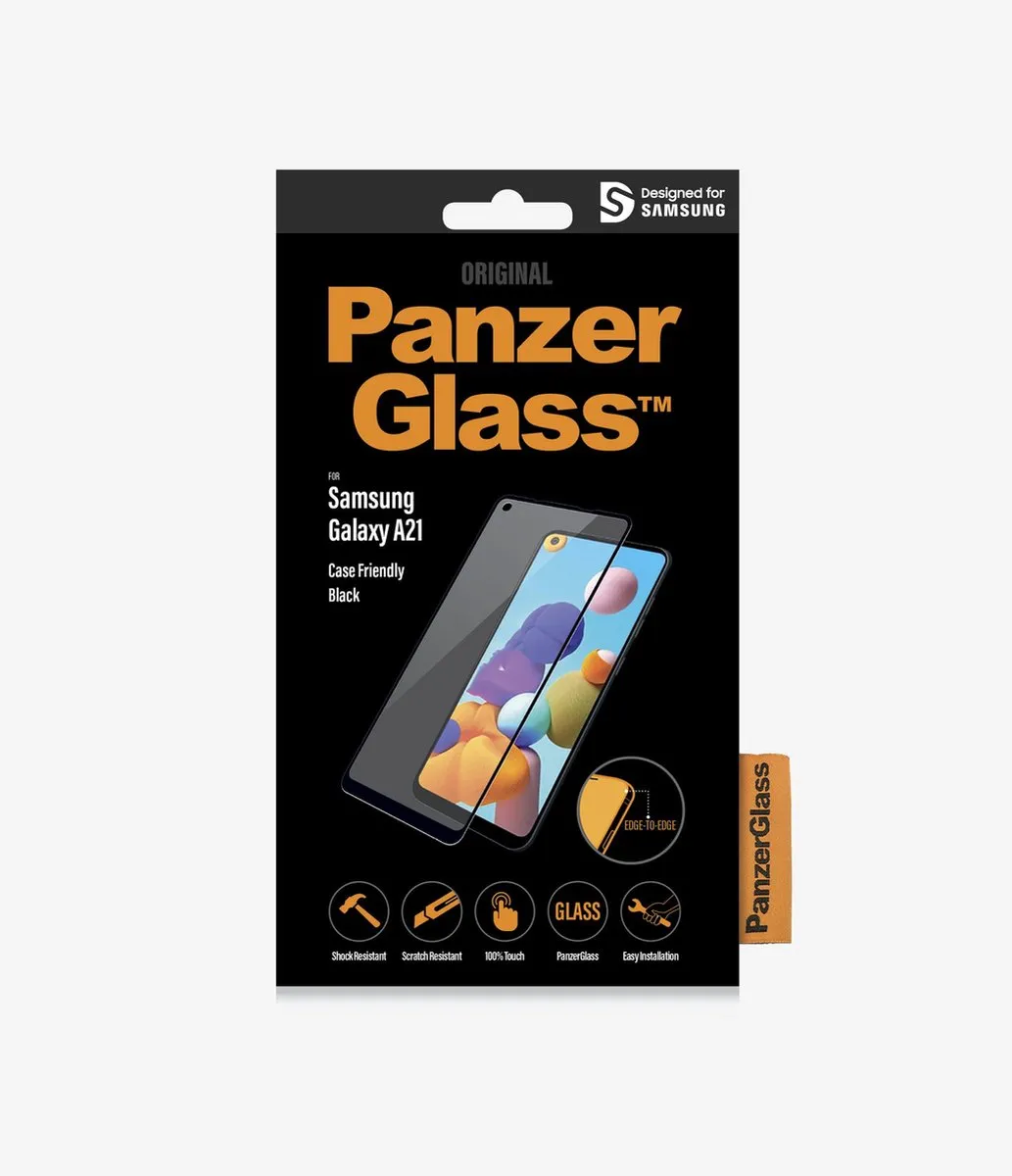 PanzerGlass PZ-7218 Screenprotector - Samsung Galaxy A21 - Zwart - afbeelding 3 van 6