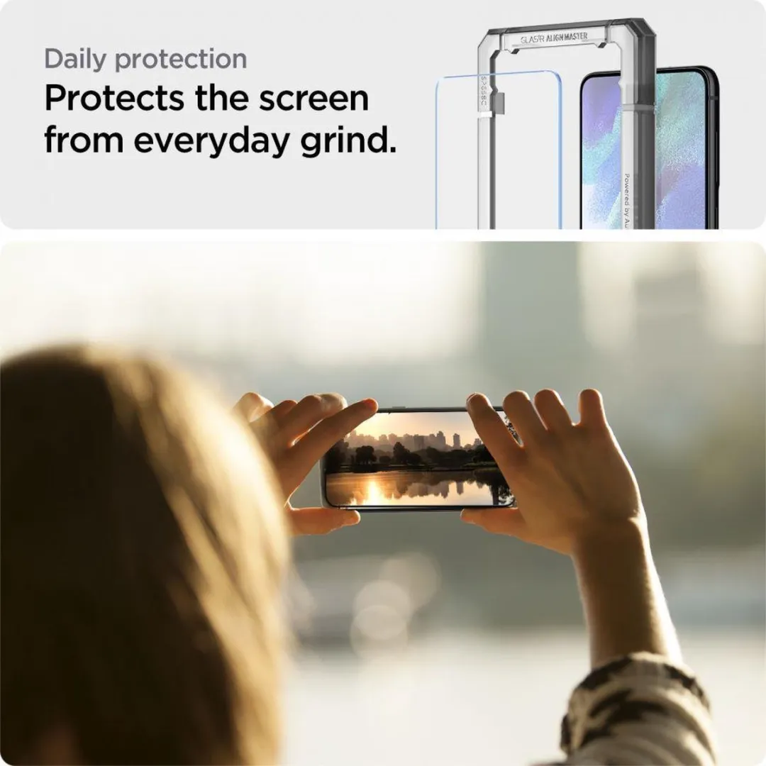 Spigen AGL03088 Glas tR Screenprotector - 2 Stuks - Samsung Galaxy S21 FE
