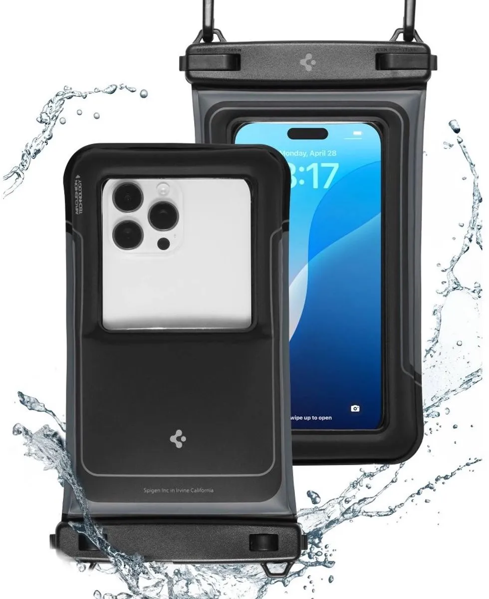 Spigen Waterdichte Hoesje A611P - 2 Stuks - Zwart