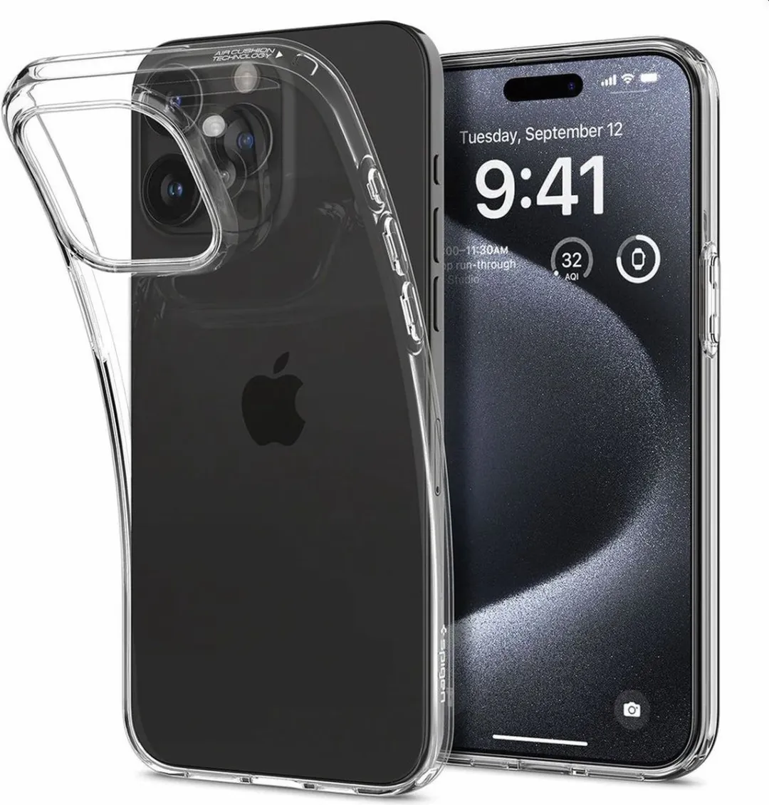 Spigen Liquid Crystal Case ACS06699 - iPhone 15 Pro - Transparant