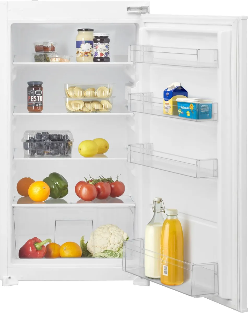 Inventum IKK1022S Inbouw Koelkast 154L - 4 Plateaus - Wit