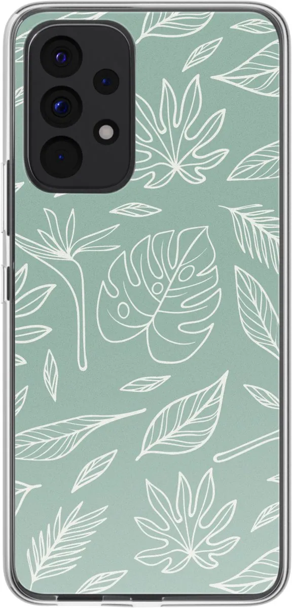 imoshion Hoesje Samsung Galaxy A53 Leaves Line-Art