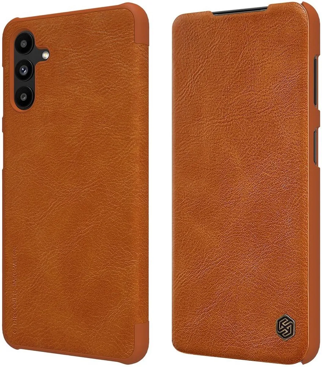 Nillkin Qin Wallet Book Case - Samsung Galaxy A13 5G/A04s - Bruin - afbeelding 3 van 6