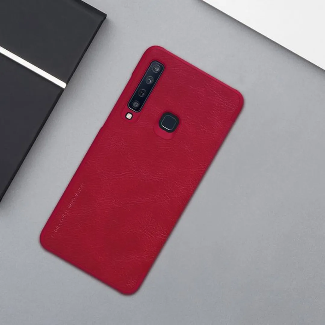 Nillkin Qin PU Leather Book Case Samsung Galaxy A9 (2018) - Rood - afbeelding 4 van 4