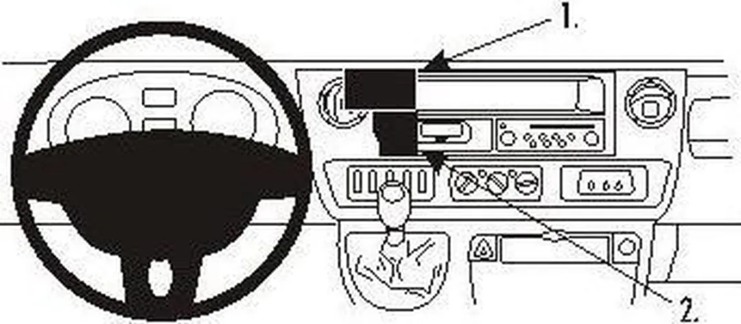 Brodit ProClip 853375 Telefoonhouder - Zwart - o.a. Opel/Nissan/Renault - afbeelding 6 van 6