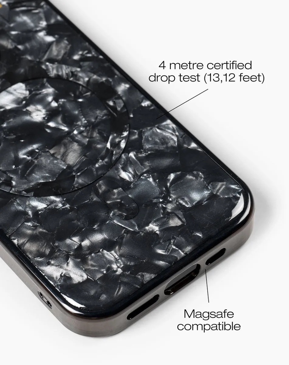 iDeal of Sweden Pearlised MagSafe Hoesje iPhone 15 Pro - IDPLCMS-I2361P-01 - Zwart - afbeelding 5 van 6
