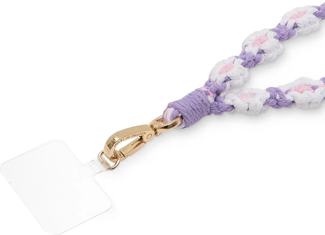 iDeal of Sweden Crochet Flower Phone Wristlet - Paars