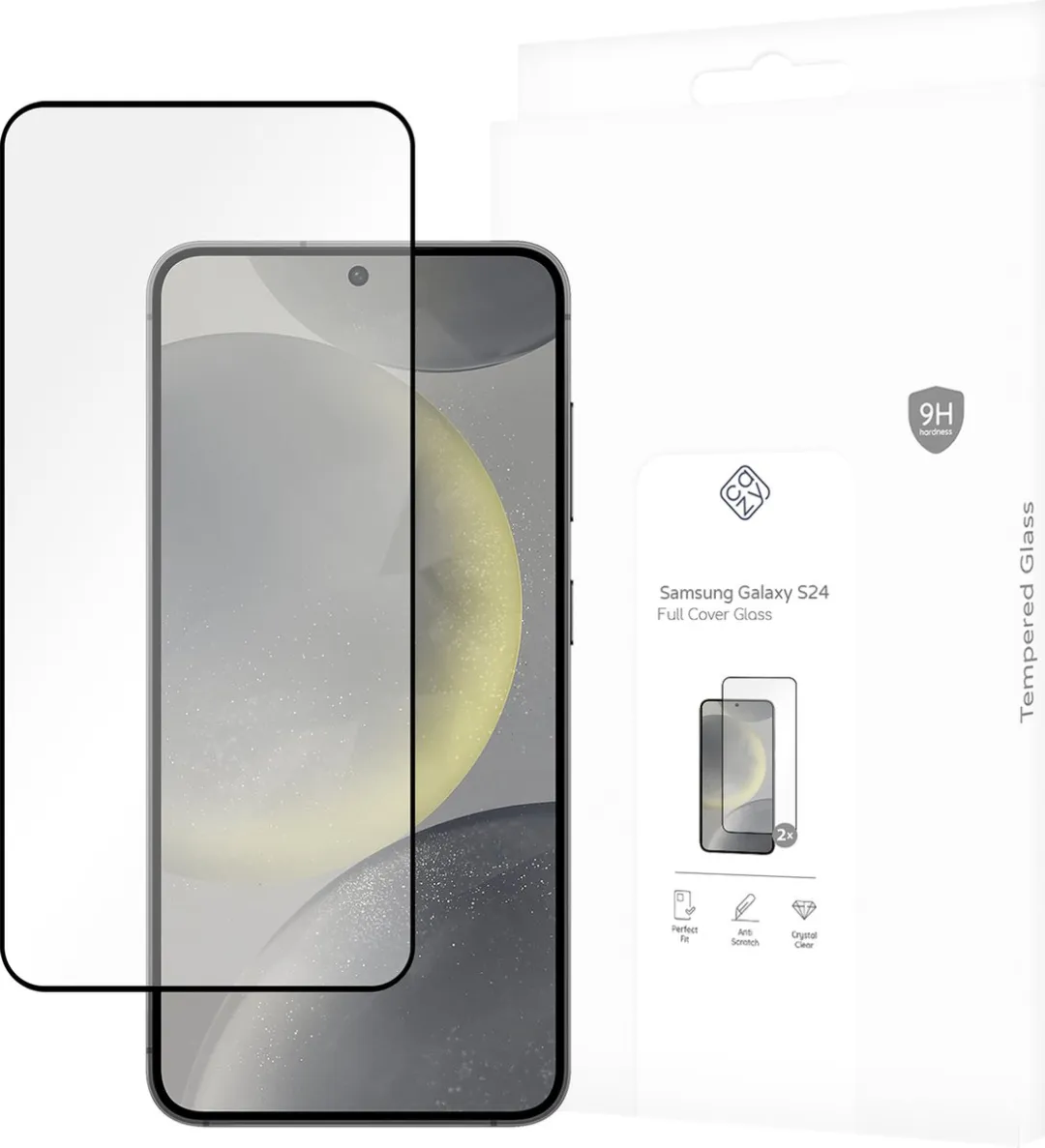 Just in Case Cazy Samsung Galaxy S24 Full Cover Glas