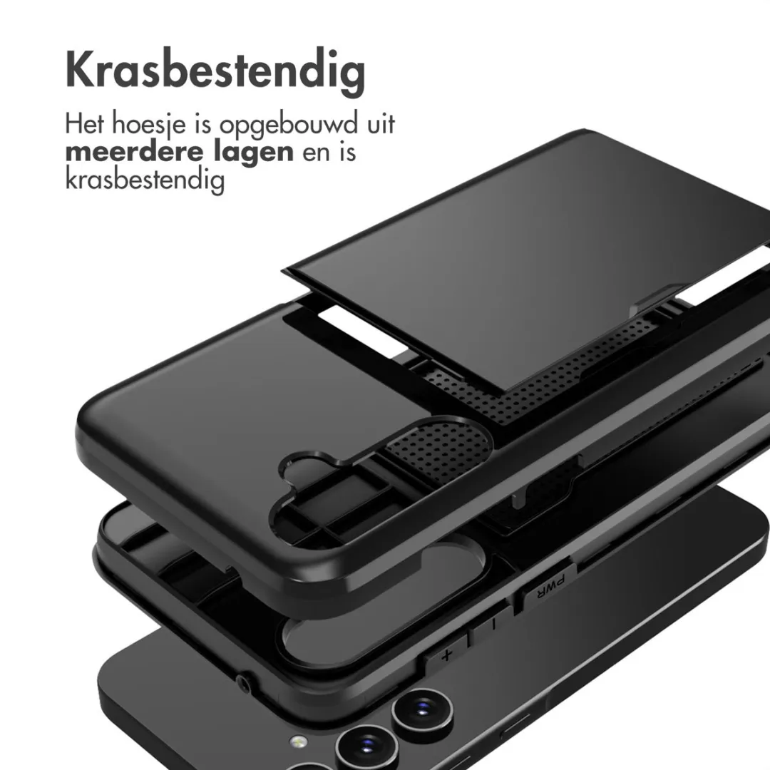 Imoshion Hoesje Samsung Galaxy A55 - Pasjeshouder 2 Stuks - Zwart